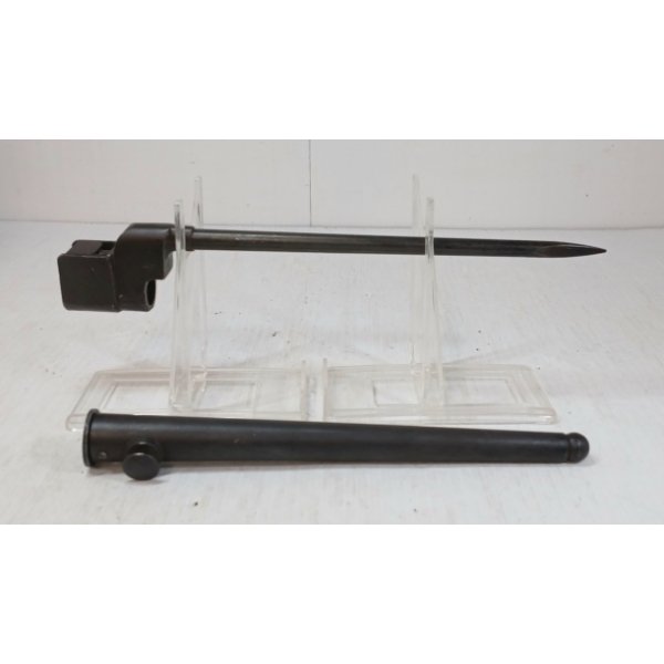 BRITISH NO. 4 MK II S&S LTD. ENFIELD SPIKE BAYONET W/ SCABBARD