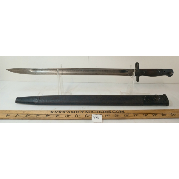 WWI/WWII BRITISH P1907 BAYONET W/ SCABBARD