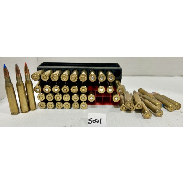 AMMO: 46X MIXED .257 ROBERTS - RELOADS - SP & POLY TIP