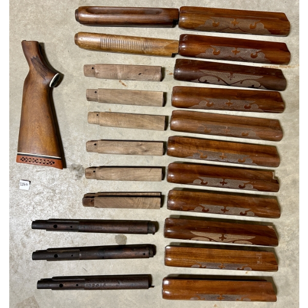 LOT OF 23 - GUN FORE ENDS & BUTT STOCK