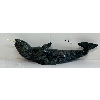 Image 2 : STONE CARVED NARWHAL W/ IVORY - SIGNED