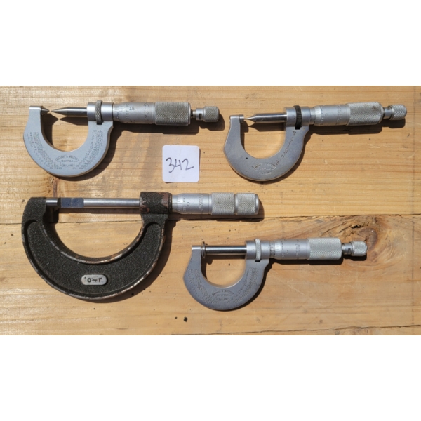 LOT OF 4 - MOORE & WRIGHT MICROMETERS