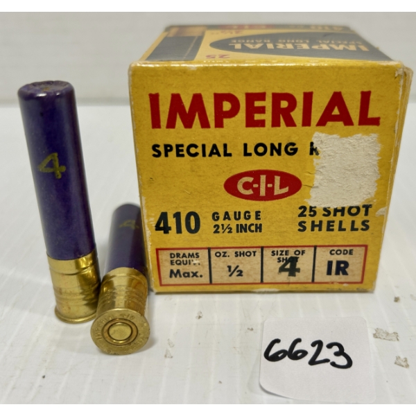 AMMO: 25X CIL .410 GA 2-1/2 IN - #4