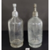 Image 3 : LOT OF 2 - THE GIERLING BOTTLING CO & HARRIS SCHLOSBERG - CLEAR ACID-ETCHED - SELTZER BOTTLES