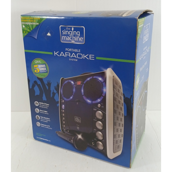 THE SINGING MACHINE PORTABLE KARAOKE SYSTEM