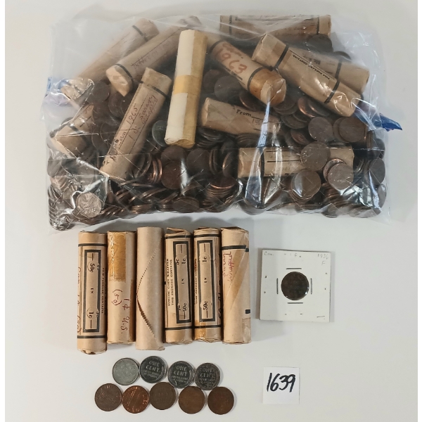 QTY OF US & CDN PENNIES