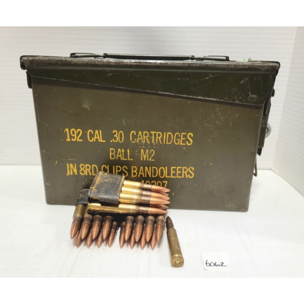 AMMO: 112X .30-06 SPRG MILITARY FMJ W/ AMMO CAN