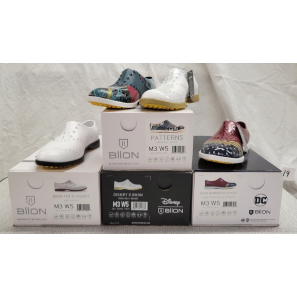 LOT OF 4 - BIION SHOES - FT THE CLASSICS, THE PATTERNS, DISNEY & DC STYLES