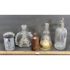 Image 2 : LOT OF 5 - MISC BOTTLES - INCL SELTZER BOTTLE & INK BOTTLE, ETC
