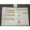 Image 5 : STERLING & MOISSANITE SOLITAIRE RING W/ CERTIFICATE