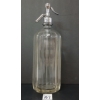 Image 2 : NU JERSEY-CREME CO. TORONTO - CLEAR SAND BLASTED - 12 PANELED REGENT - 38 OZ SELTZER BOTTLE