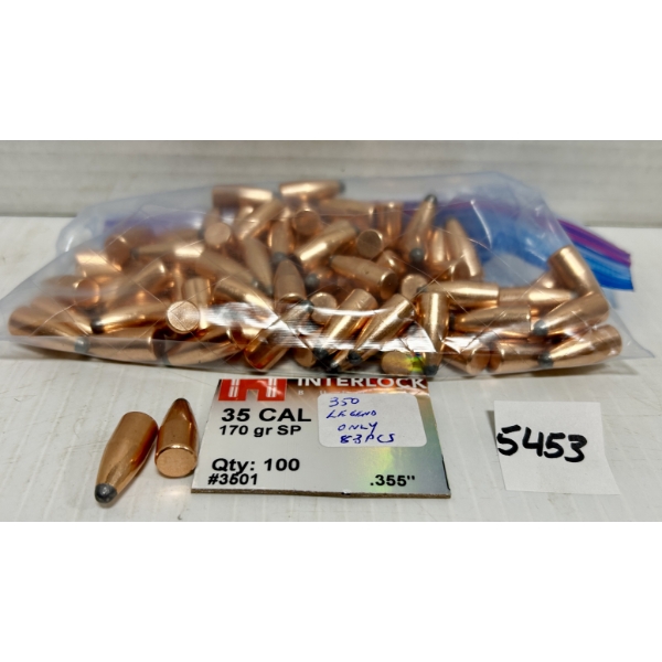 BULLETS: 83X .35 CAL 170GR. 