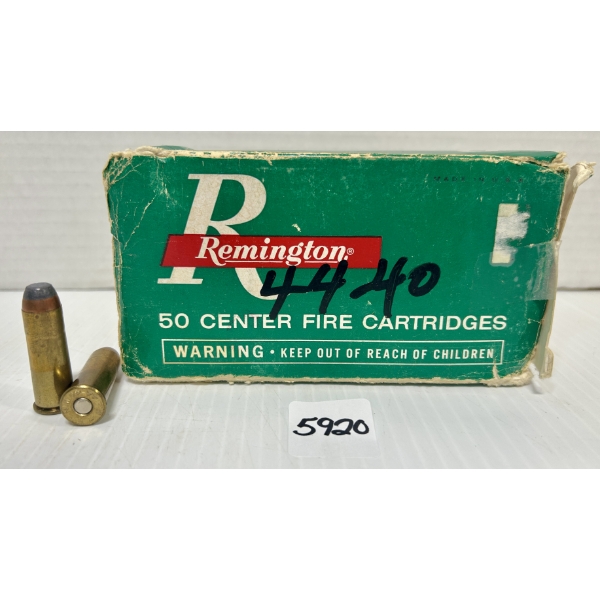 AMMO: 38X REMINGTON 44-40 WIN