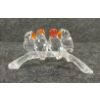 Image 4 : SWAROVSKI CRYSTAL BABY LOVEBIRDS ON FROSTED BRANCH