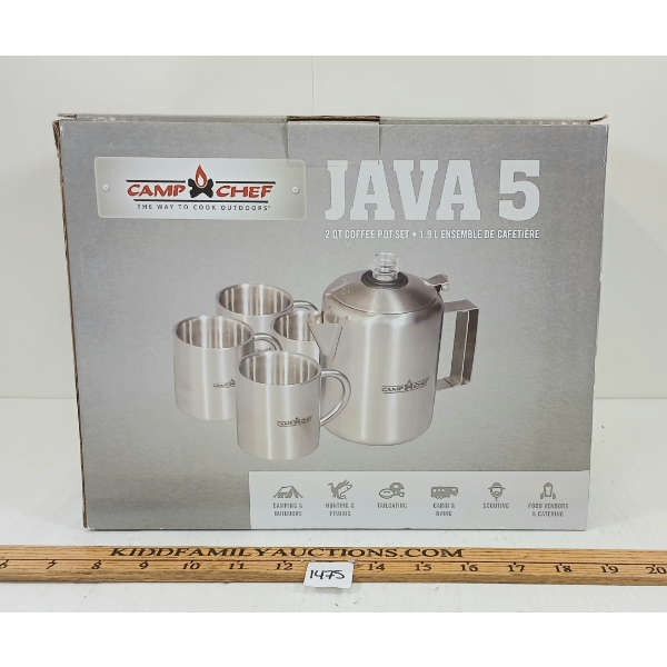 CAMP CHEF JAVA 5 2QT COFFEE POT SET