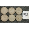 Image 2 : LOT OF 6 - 1950-1966 CDN 25 CENT COINS
