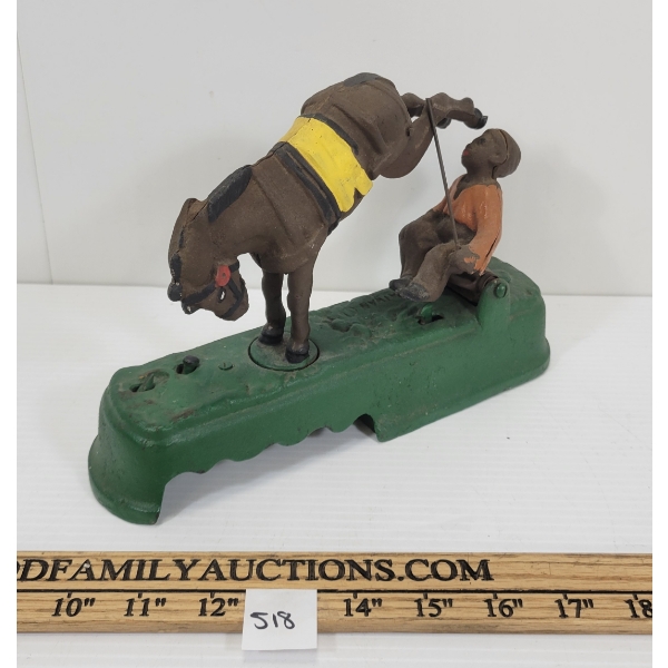 CAST BLACK AMERICANA MECH COIN BANK