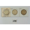 LOT OF 3 - 1956-1958 CDN SILVER HALF DOLLARS