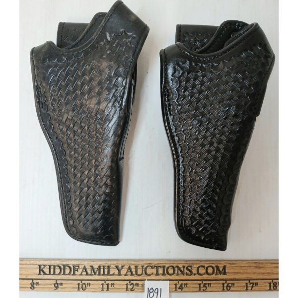LOT OF 2 - GOULD & GOODRICH LEATHER REVOLVER HOLSTERS