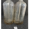 Image 6 : LOT OF 2 - SCHULTZ CARBONIC & UNMARKED - CLEAR EMBOSSED - SELTZER BOTTLES