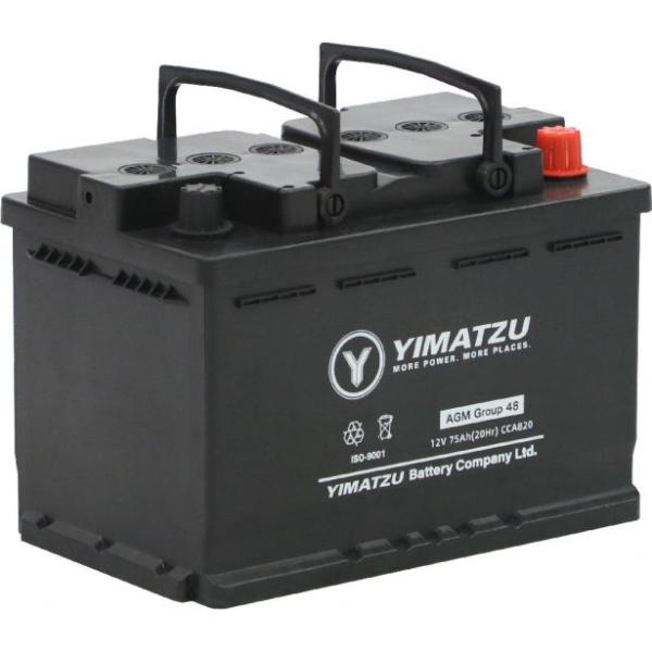 YIMATZU AUTO AGM GROUP 48 12V BATTERY