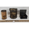 Image 3 : LOT OF 3 - INDIAN TEA MERCHANT, CAKE BOX & HEALTH SALTS TIN