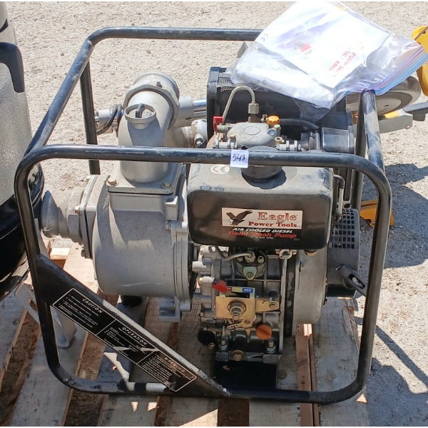EAGLE POWER TOOLS AIR COOLED DIESEL SEMI TRASH PUMP - 3 INCH