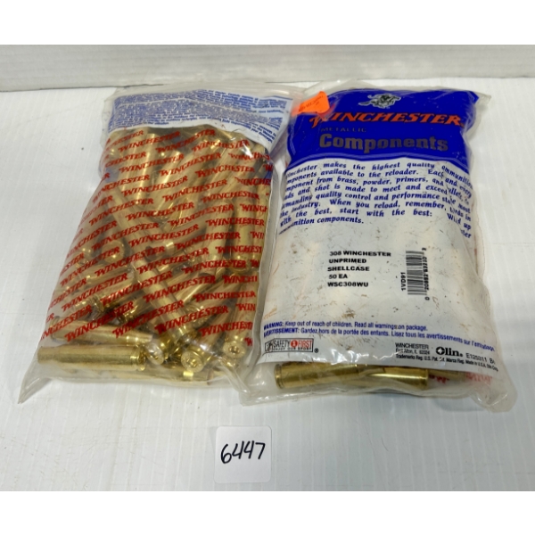 BRASS: 100X WINCHESTER .308 WIN - SEALED
