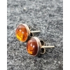 Image 2 : AMBER W/ STERLING SILVER NECKLACE & EARRING 