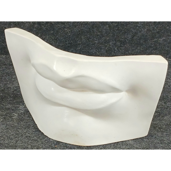 MOUTH STUDY BY UNKNOWN ARTIST - PLASTER