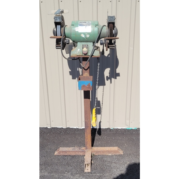 GENERAL INTERNATIONAL 8IN BENCH GRINDER W/ STAND