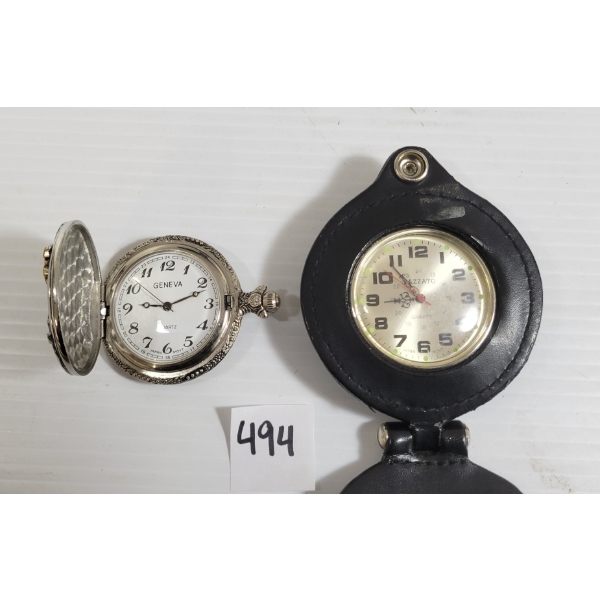 LOT OF 2 - GENEVA & BAZZATO POCKET WATCHES