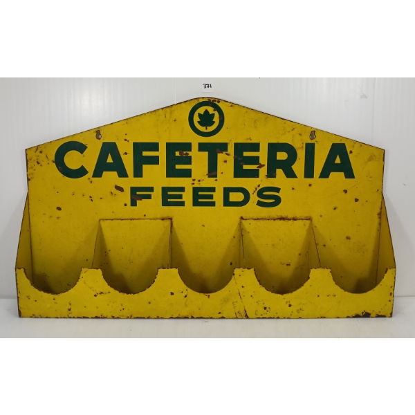 CAFETERIA FEEDS METAL DEALER DISPLAY 