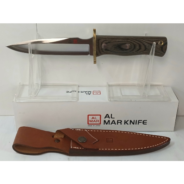 AL MAR WARFACE KNIFE W/ LEATHER SHEATH