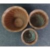 Image 2 : LOT OF 3 - COPPER PLANTERS