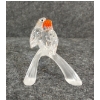 Image 5 : SWAROVSKI CRYSTAL BABY LOVEBIRDS ON FROSTED BRANCH