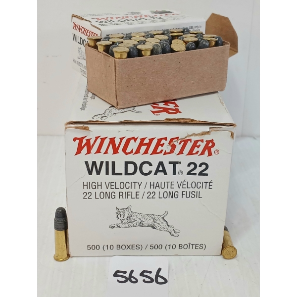 AMMO: 500X WINCHESTER WILDCAT .22 LR - 40GR 