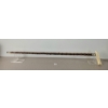 Image 1 : STERLING SILVER & HORN CARVED CANE 