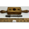ENGLISH VICTORIAN STEEL / BOXWOOD SCREW BOX & TAP 