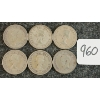 Image 2 : LOT OF 6 - 1945-1959 CDN 25 CENT COINS