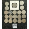 Image 1 : LOT OF 20 - 1945-1968 CDN 25 CENT COINS