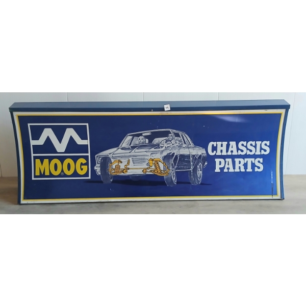 MOOG CHASIS PARTS METAL LIGHT UP DISPLAY SIGN