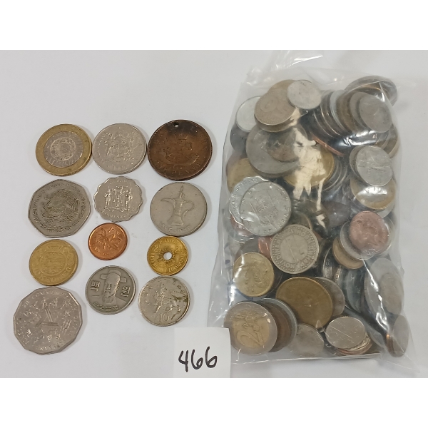 JOB LOT - MISC WORLD COINS - INCL RUPEE, AUSTRALIAN & GUATAMALAN PCS, ETC