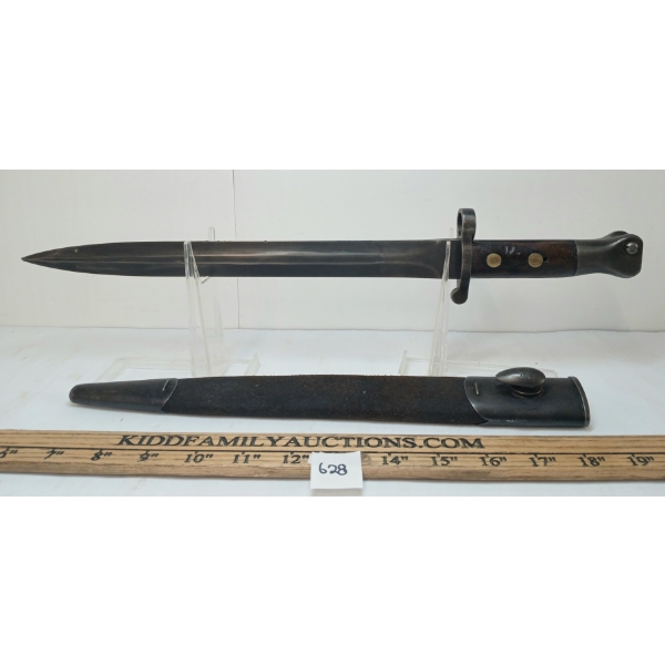 BRITISH LONG LEE ENFIELD BAYONET W/ SCABBARD