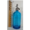 Image 2 : HOME BEVERAGES HM DISTRIBUTORS - COBALT BLUE ACID-ETCHED -26OZ SELTZER BOTTLE