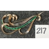 Image 1 : 1950'S MARCEL BOUCHER 3383 GREEN SWIRL BROOCH