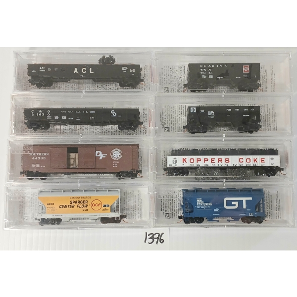 LOT OF 8 - MICRO TRAINS - GRAND TRUNK WESTERN, ATLANTIC COAST LINE, KOPPER'S CO., ETC