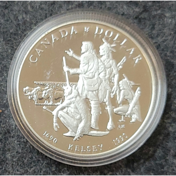 1990 RCM SILVER DOLLAR COIN
