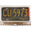 Image 1 : 1964 NY WORLD'S FAIR LICENCE PLATE