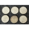 Image 2 : LOT OF 6 - 1967 CDN 25 CENT SILVER COINS